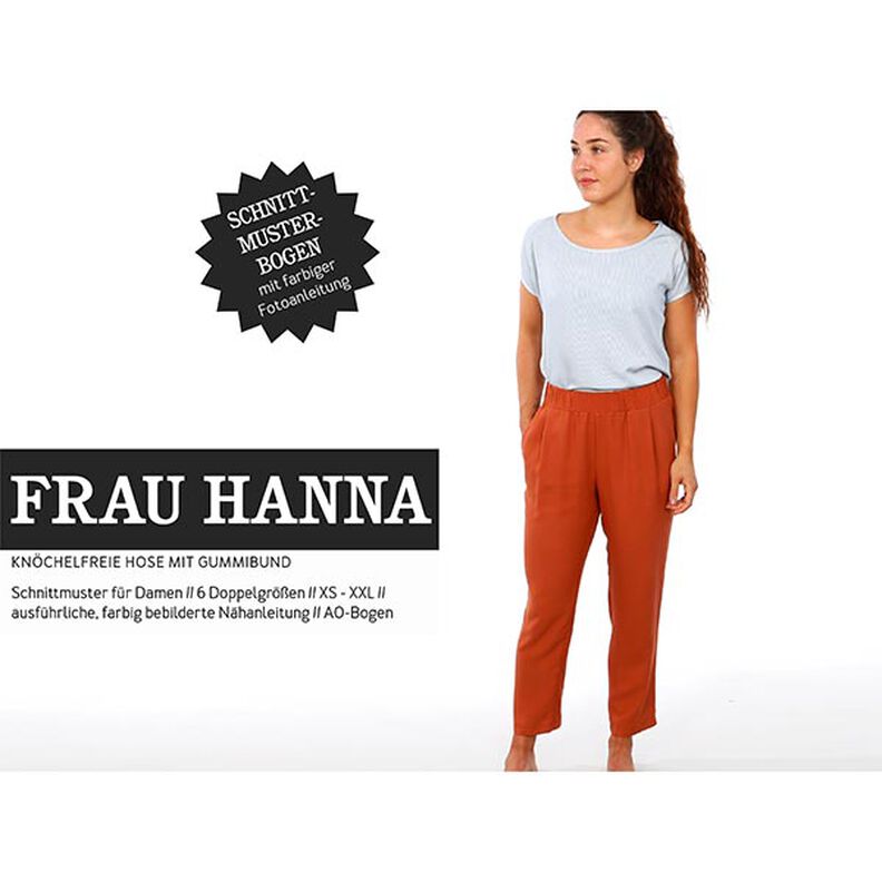 FRAU HANNA - elasticated casual trousers, Studio Schnittreif  | XS -  XXL,  image number 1
