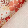 Decorative fabric, half Panama, Flower Meadow – coral/natural,  thumbnail number 4
