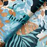 Satin Crepe Palms and Monstera – brilliant blue/blue-black,  thumbnail number 4