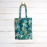 Decor Fabric Panama intertwined leaves – petrol/mustard,  thumbnail number 8