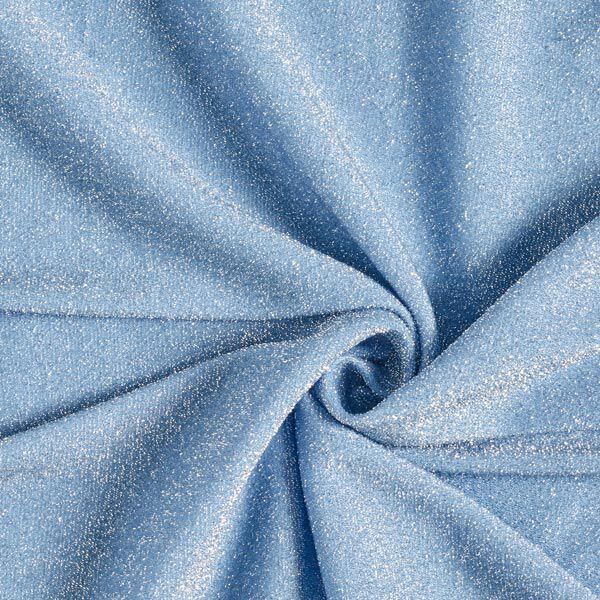 Glamour Tinsel Glitter Jersey – light blue,  image number 1