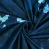Cotton Jersey gradient butterflies | Glitzerpüppi – midnight blue,  thumbnail number 3
