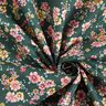 Coated Cotton romantic flowers – dark green,  thumbnail number 4