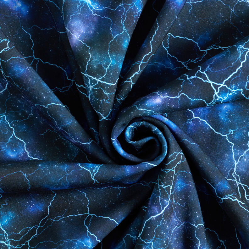 Softshell Thunderstorm Digital Print – midnight blue,  image number 4
