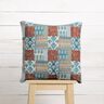 Cotton Cretonne floral patchwork – blue,  thumbnail number 7