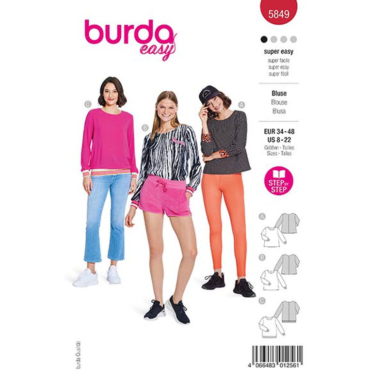 Blouse | Burda 5849 | 34-48,  image number 1