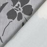 watercolour flowers viscose fabric – grey,  thumbnail number 4