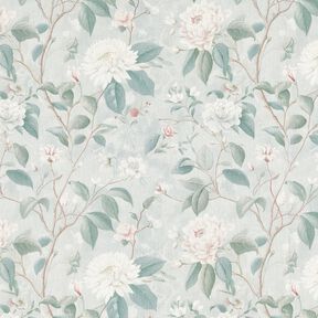 Cotton Poplin Fine Floral Twigs – silver blue, 