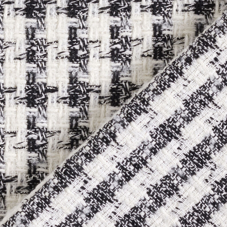 Houndstooth bouclé – black/white,  image number 4