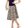 pleated leopard print pattern satin – light beige,  thumbnail number 5