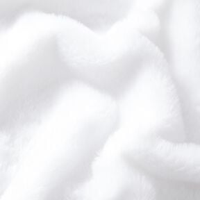 high-quality solid-color faux fur – white, 