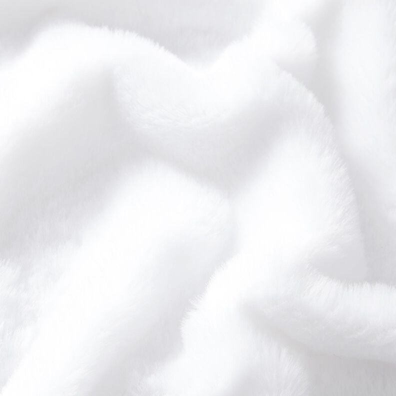 high-quality solid-color faux fur – white,  image number 2