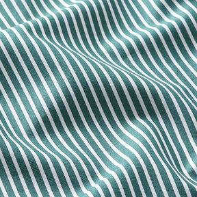 Cotton Poplin Stripes – petrol/white, 