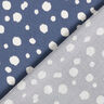 Irregular dots viscose fabric – steel blue/white,  thumbnail number 4