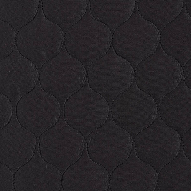 Quilted Fabric Circle Print – black,  image number 1