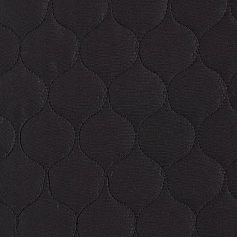 Quilted Fabric Circle Print – black,  image number 1