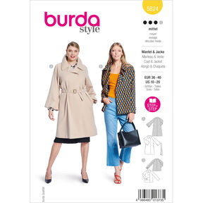 Jacket / Coat | Burda 5824 | 36-46, 