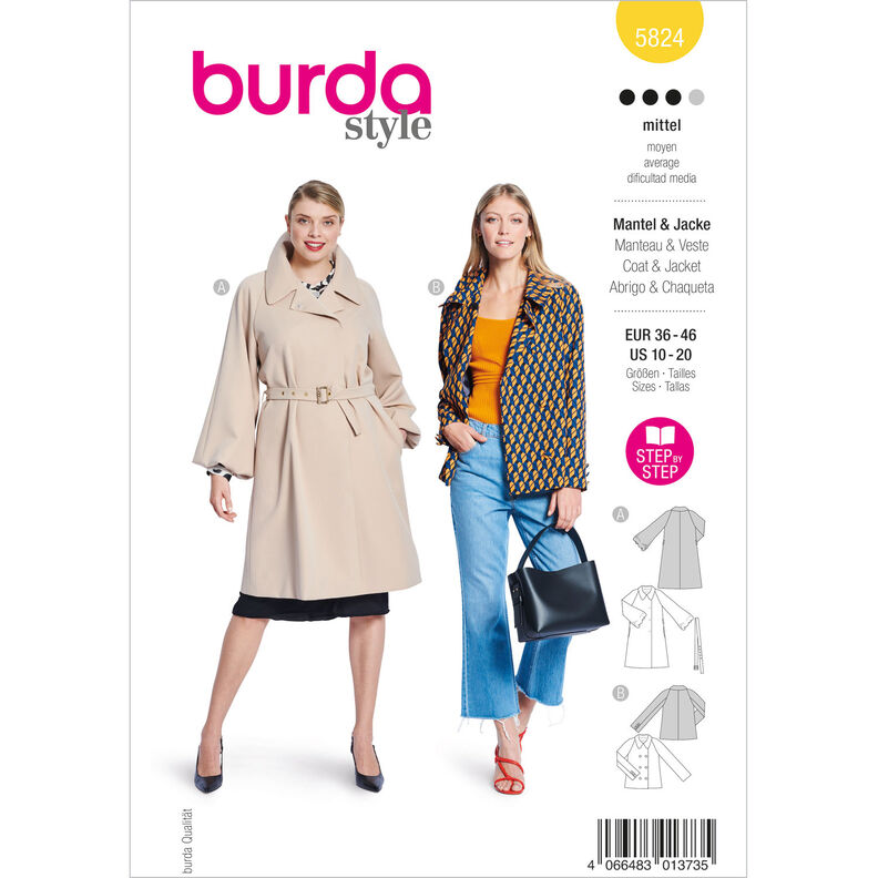 Jacket / Coat | Burda 5824 | 36-46,  image number 1