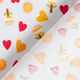 Cotton Poplin Flowers, suns, hearts – silver grey,  thumbnail number 4