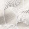 Decor Fabric Jacquard large ginkgo – misty grey/ivory,  thumbnail number 5