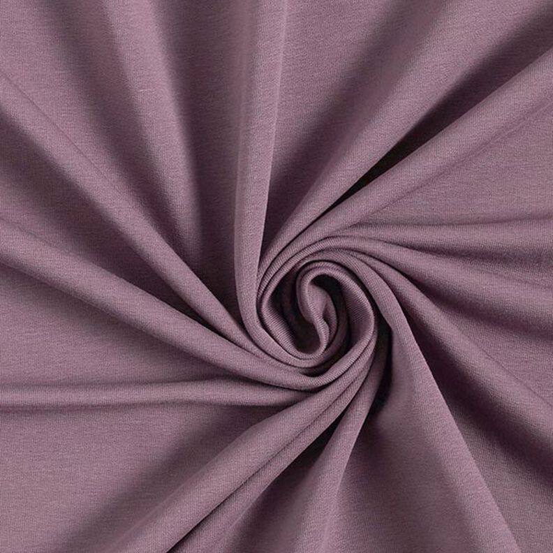 Light French Terry Plain – aubergine,  image number 1