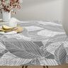 Decor Fabric Canvas large leaves – grey,  thumbnail number 6