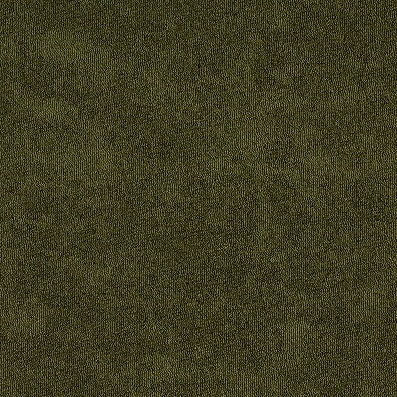 Towelling Fabric Stretch Plain – dark olive,  image number 4