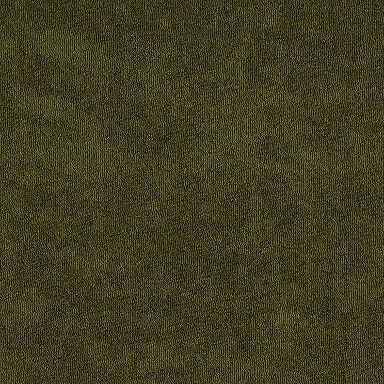 Towelling Fabric Stretch Plain – dark olive,  image number 4