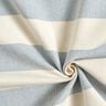 Decor Fabric Panama broad stripes &ndash; blue grey/light beige,  thumbnail number 3