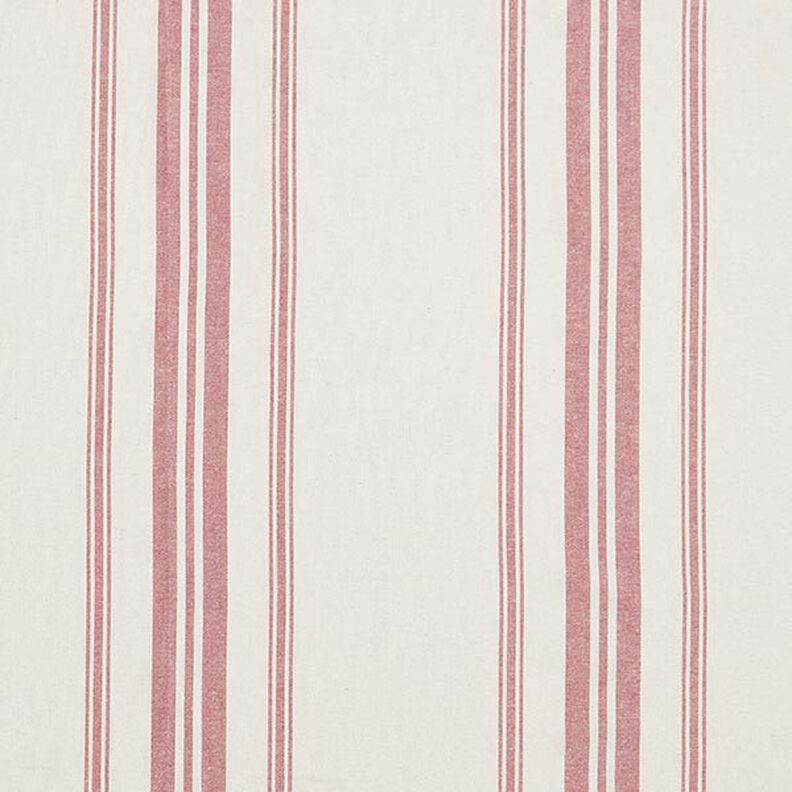 Decor Fabric Canvas woven stripes – red,  image number 1