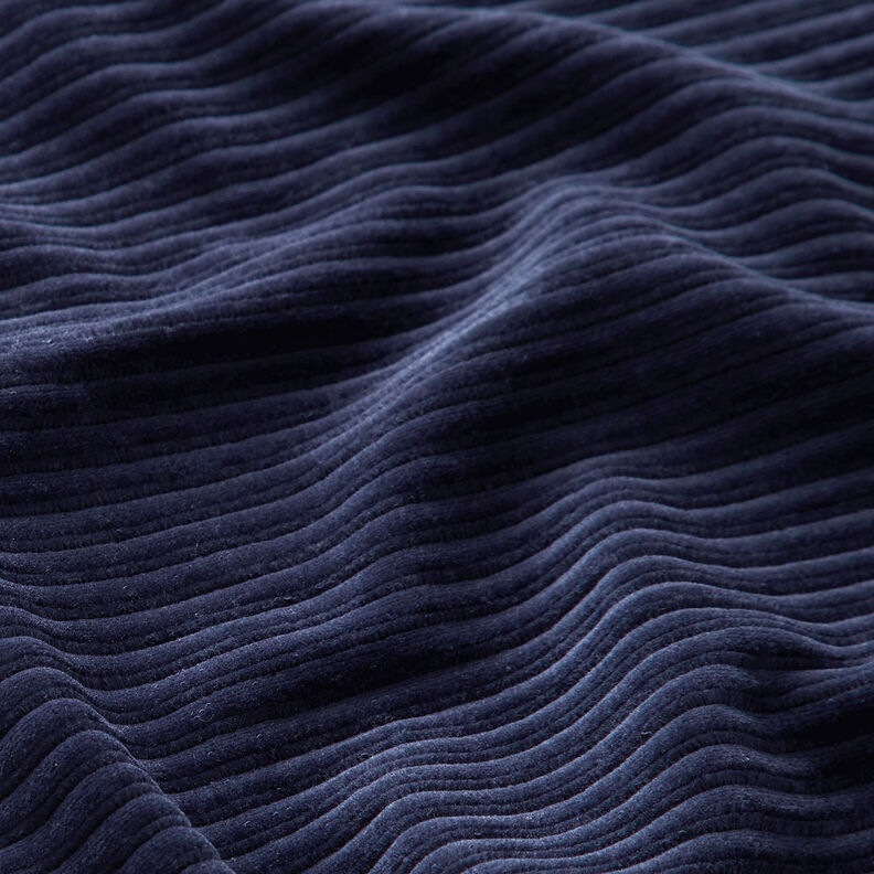 Chunky Corduroy Jersey Cross ribs – navy blue,  image number 2