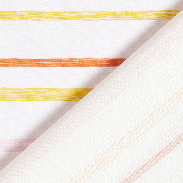GOTS Scribble Look Stripes Cotton Poplin | Tula – white,  image number 4