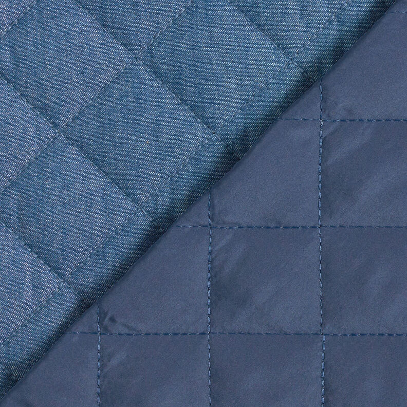 Plain chambray quilted fabric – denim blue,  image number 6