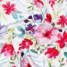 Cotton Jersey Summer Blossoms Digital Print – white/intense pink,  thumbnail number 2