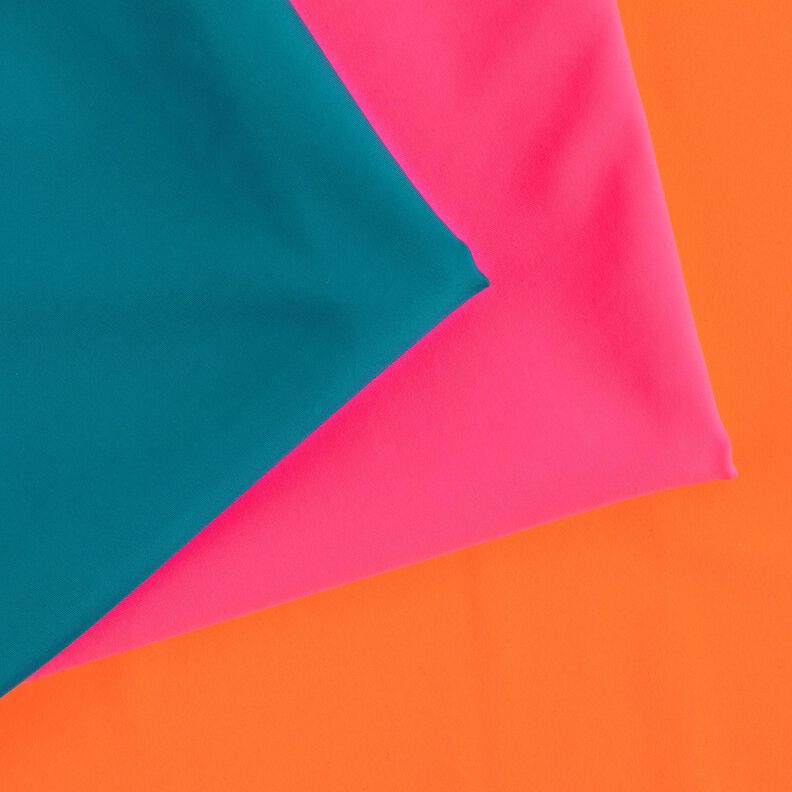 Swimsuit fabric SPF 50 – neon orange,  image number 5