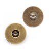 Magnetic Button [ Ø18 mm ] – antique gold metallic,  thumbnail number 2