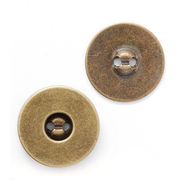 Magnetic Button [  Ø18 mm ] – antique gold metallic,  image number 2