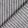 Linen Cotton Blend broad stripes – black/white,  thumbnail number 4
