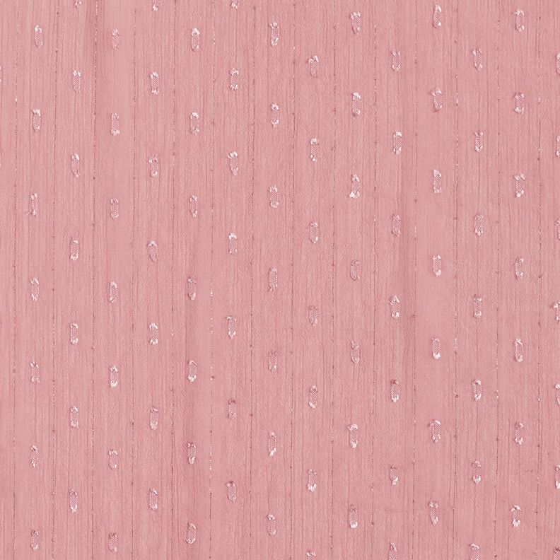 Metallic pinstripe chiffon dobby – dark dusky pink/metallic silver,  image number 1