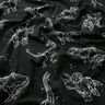 Cotton Jersey Dino outlines | Glitzerpüppi – black/white,  thumbnail number 1