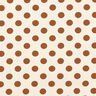 Large dots stretchy trouser fabric – white/copper,  thumbnail number 1