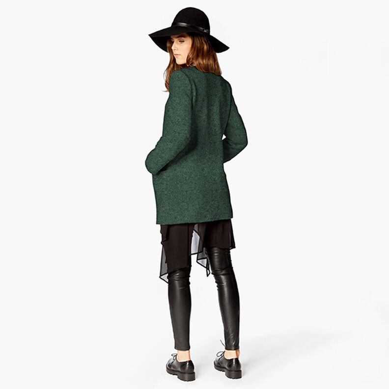 Fulled woollen loden Mottled – dark green,  image number 9