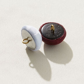 Half Ball button, Bridal Satin – burgundy, 
