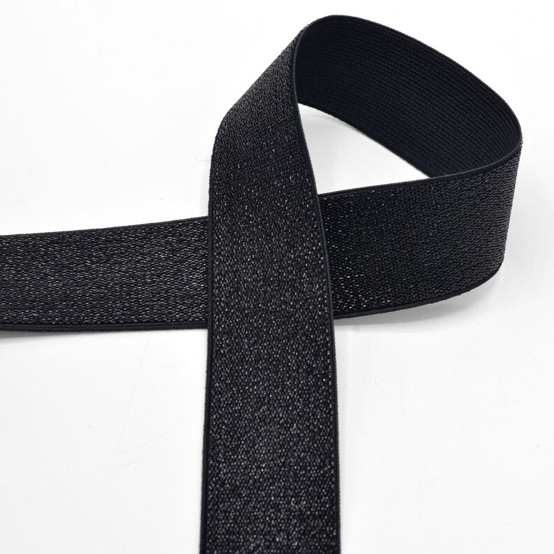 Elastic Band Metallic [40 mm] – black,  image number 1