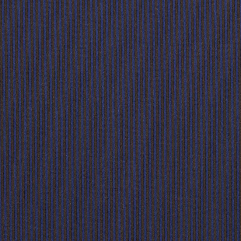 Striped Shirting Fabric – navy blue/brown,  image number 1