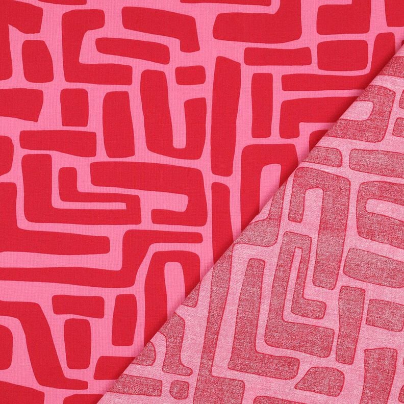 Coated Cotton abstract – red/pink,  image number 4