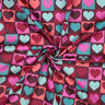 Cotton Poplin Diamond hearts | Poppy Fabrics – burgundy,  thumbnail number 3