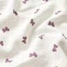 Double Gauze/Muslin butterflies – ivory/red lilac,  thumbnail number 2