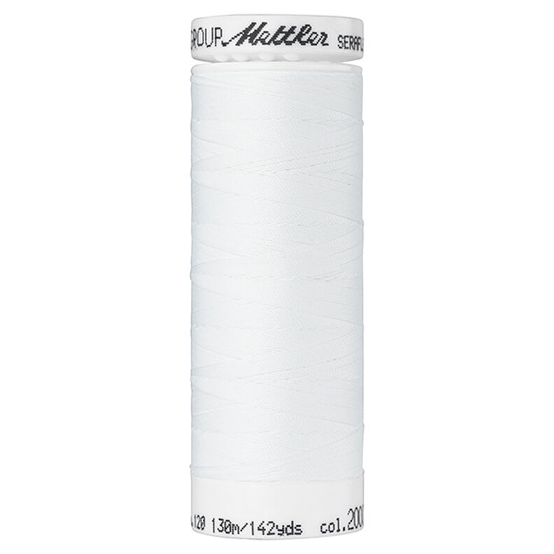 Seraflex Stretch Sewing Thread (2000) | 130 m | Mettler – white,  image number 1