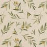 Decor Fabric Half Panama green olives – natural/pine,  thumbnail number 1